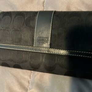 Coach wallet with checkbook cover